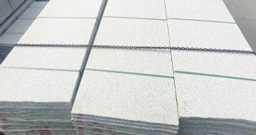 泉州芝麻白毛板，石材毛板