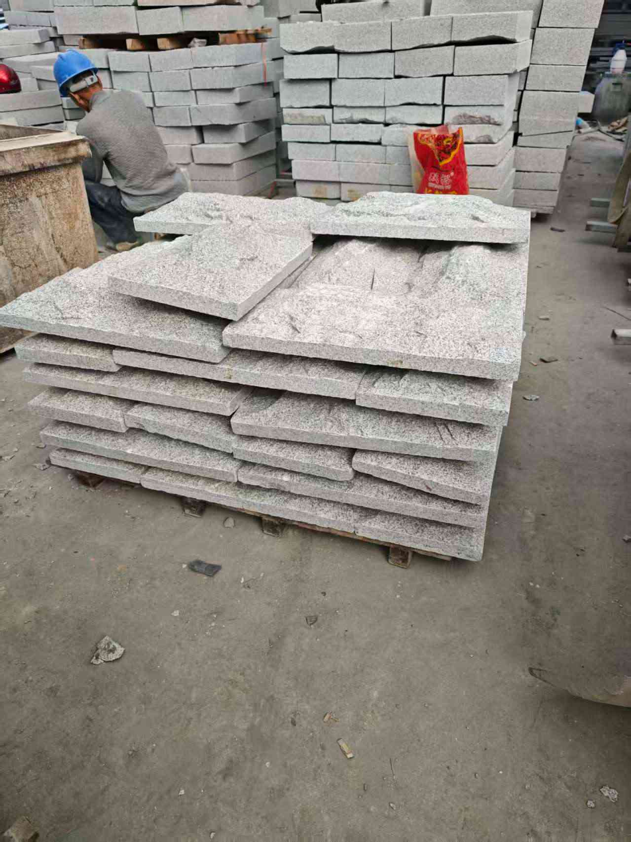 泉州芝麻白蘑菇石，自然面