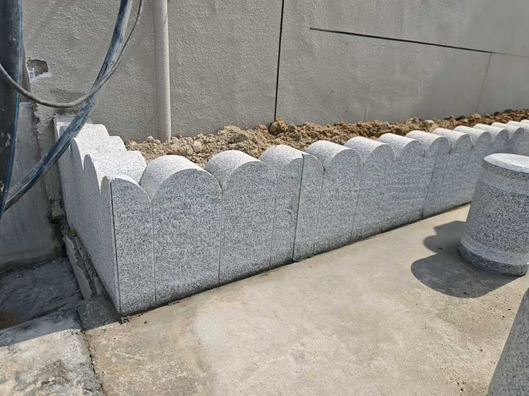 泉州芝麻白花边石  围边石