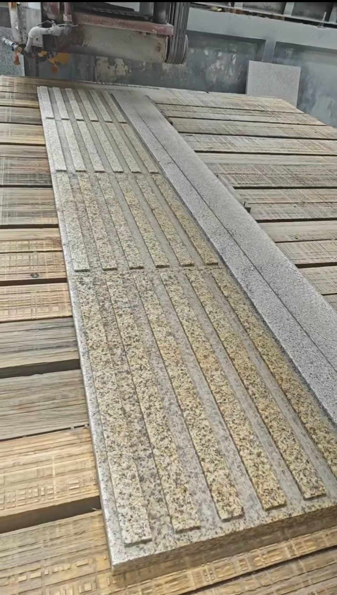 泉州黄金麻盲道石 盲条